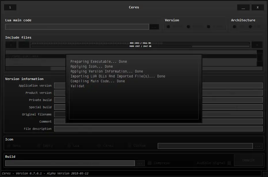Download web tool or web app [ Ceres ] - Lua GUI Compiler Executable